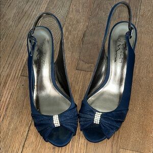 Touch of Nina Blue Heels Elegant Design